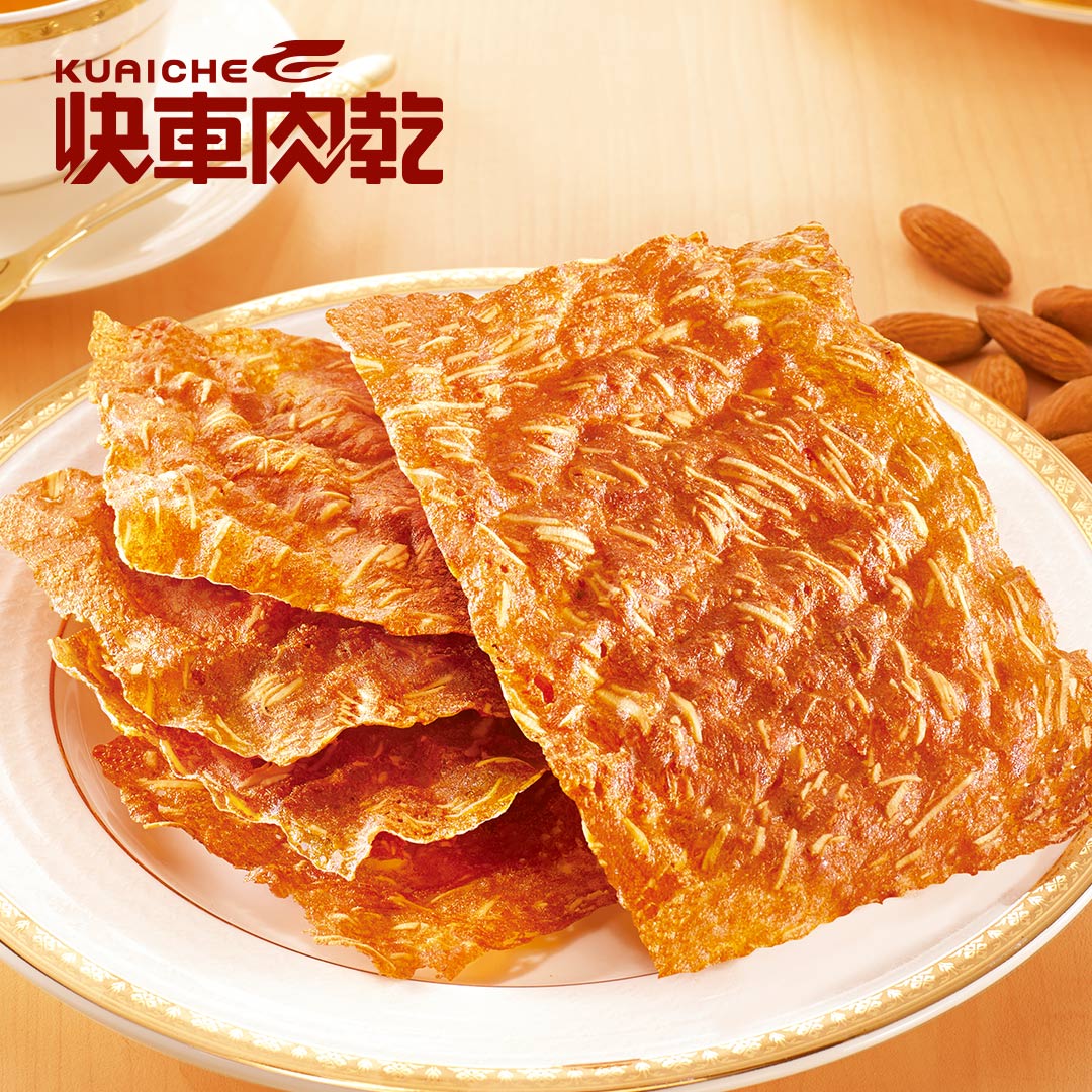 【快車肉乾】脆脆經典大禮盒★ 杏仁香脆肉紙(原味/芝麻/黑胡椒/櫻花蝦/海苔/椒麻)口味任選兩大包★〔共2包入〕 4