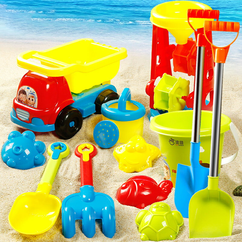 兒童沙灘玩具車套裝寶寶鏟子海邊挖沙玩沙子工具鏟子和桶沙漏沙池