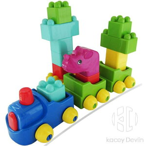 大號火車頭積木拼搭積木卡通塑料拼插積木兒童益智力玩具早教機構【聚物優品】