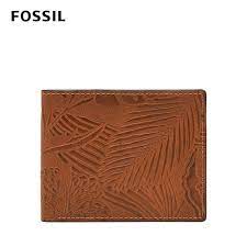 送禮首選★【FOSSIL】Palmer 立體壓紋真皮皮夾 男 短夾-深棕色 ML4293201【美國時尚品牌】 附防塵袋+提袋【全館滿額折價★FOSSIL全系列包夾送美妝蛋】