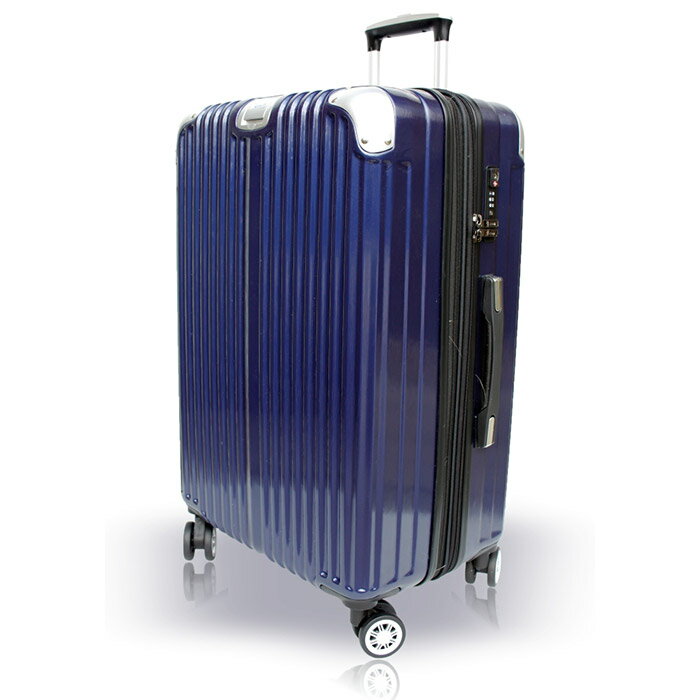 【禾雅時尚】NEW Starlight-29吋髮絲海關鎖ABS+PC硬殼行李箱-銀藍(JT1702-SB29)