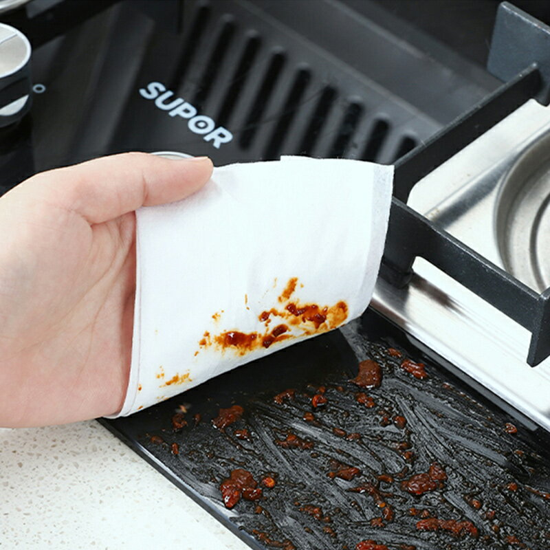 廚房濕巾家用灶臺強力去油去污油煙機專用卷紙清潔神器一次性抹布