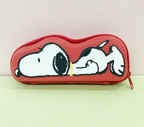 【震撼精品百貨】史奴比Peanuts Snoopy SNOOPY眼鏡盒-紅#58499 震撼日式精品百貨