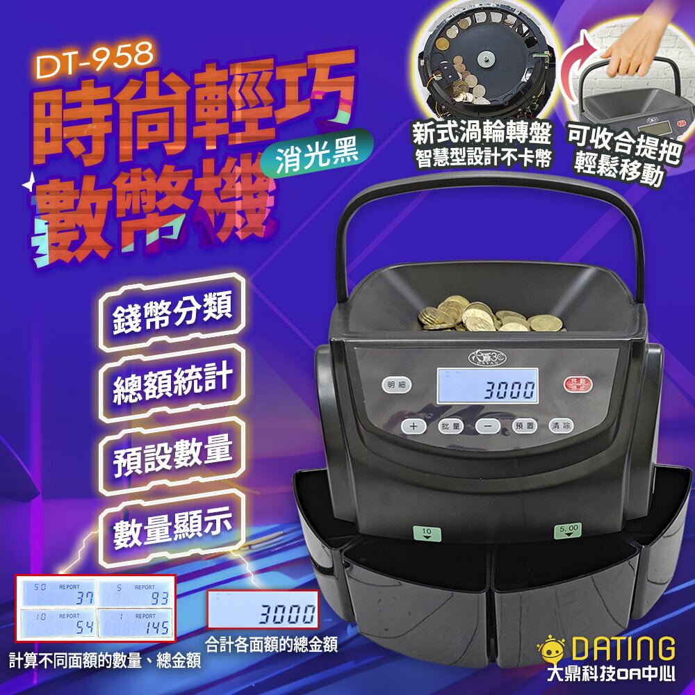 智慧設計商業級分幣機(新式把手 台幣專用 點幣機 數幣機 分幣機 點鈔機 硬幣清分機)