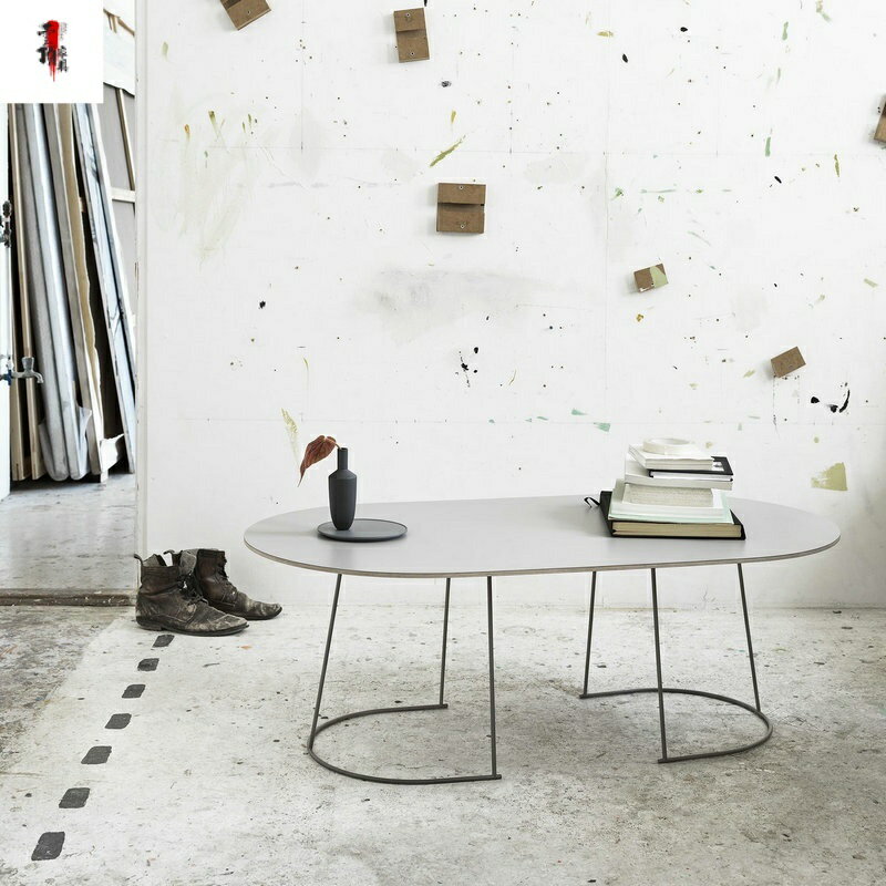 丹麥 Muuto Airy 咖啡桌 簡約茶幾 橢圓形家用客廳實木沙發邊幾 角幾 北歐矮桌子 餐桌 桌子 書桌