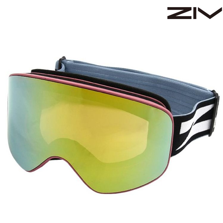 ZIV ALICE 雪鏡/滑雪風鏡 霧紫紅框茶片電黃多層鍍膜 S5 G006056