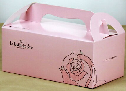 【基本量】手提餐盒-中-粉紅色/感官花園/500個