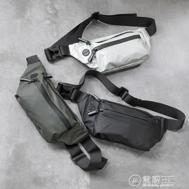 防水腰包男士個性胸包休閒戶外運動斜背包/側背包時尚韓版潮流死飛騎行包