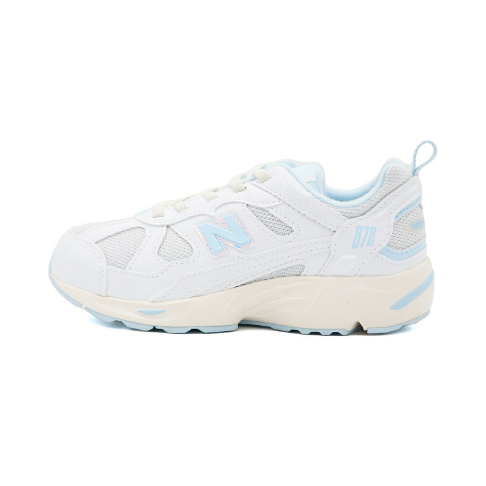 New Balance 878 NB 878 套入式 運動鞋 中童鞋 亮皮 白 S1340 (PV878AC1)