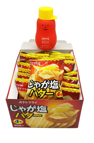 《 Chara 微百貨 》 日本 東豐 製菓 奶油 薯片 洋芋片 薯餅 20袋 盒裝 220g 鹽味 炸雞 口味 2