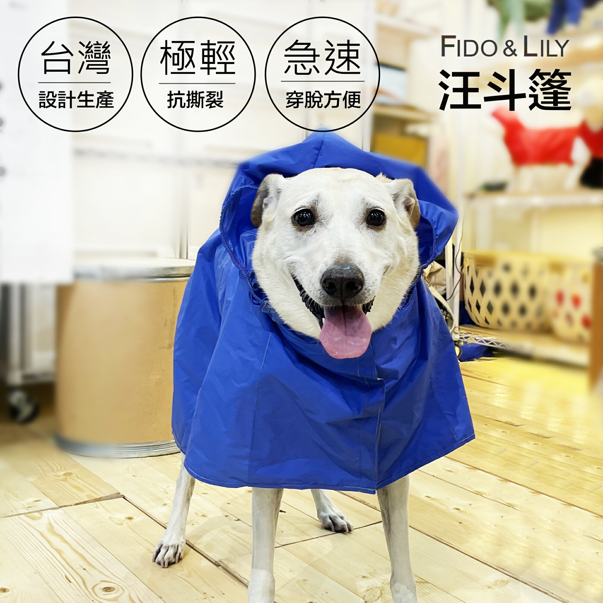 【飛朵莉莉｜中小米汪斗篷】單層斗篷雨衣｜中小米克斯尺寸