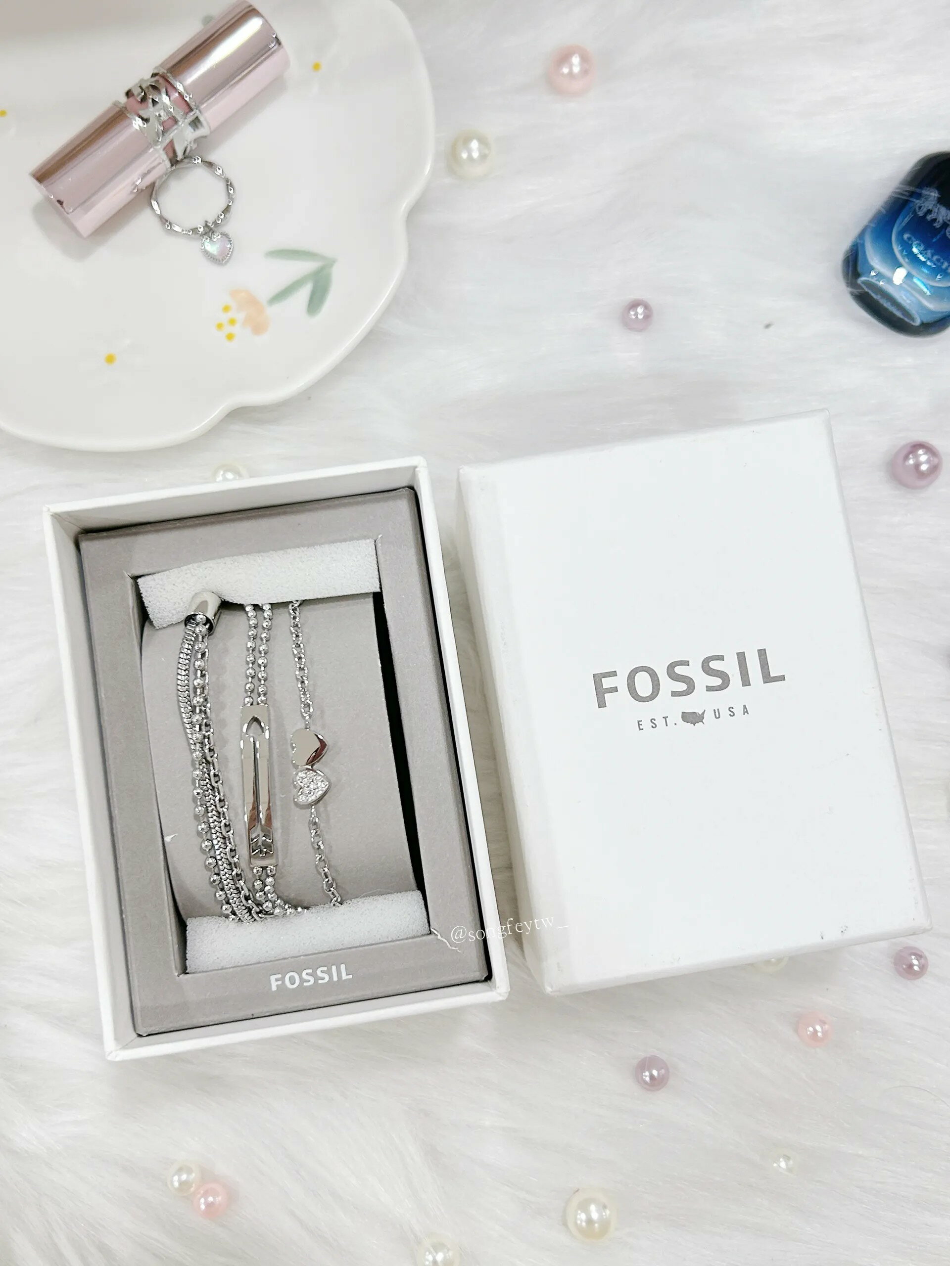 美國代購🇺🇸台灣現貨 Fossil 三件組 手鍊禮盒組