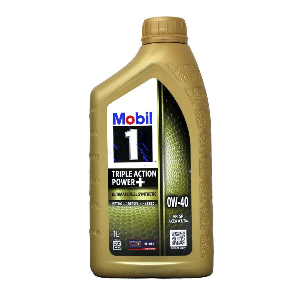 MOBIL TRIPLE ACTION POWER+ 0W40 全合成機油 1L