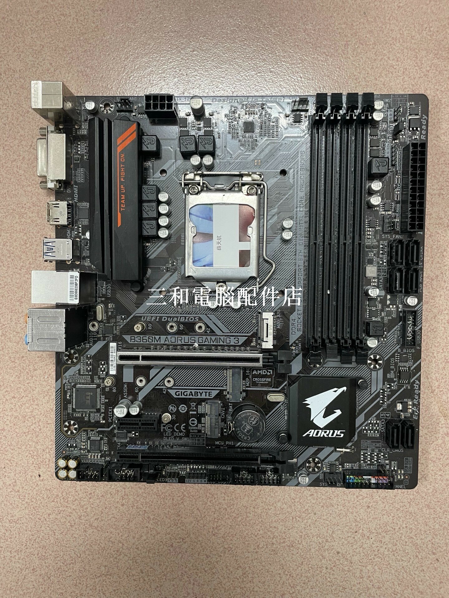 技嘉 B360M AORUS GAMING 3 小雕 主機板 支援 第八代 LGA1151 M2 固態介面 Micro ATX 擴充性 強化電競效能
