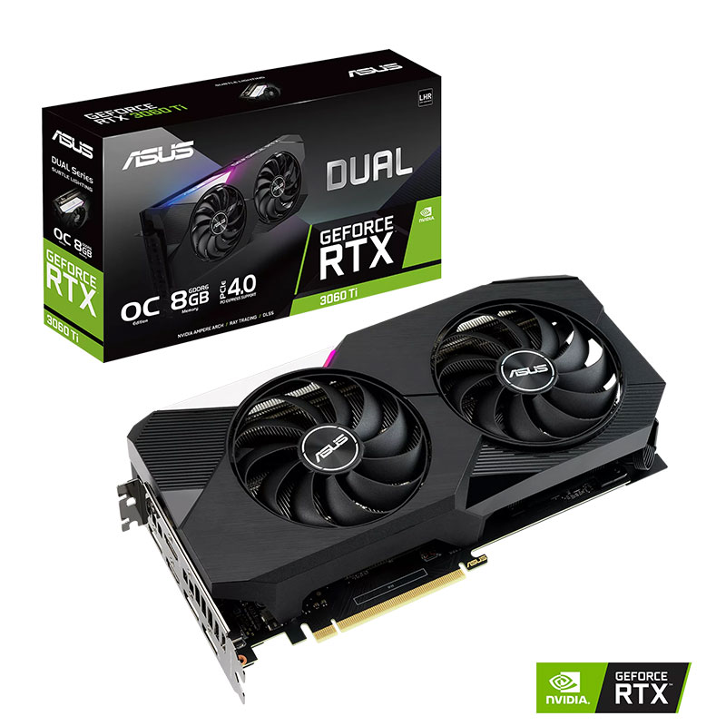 滿3200折300+最高20%回饋】ASUS 華碩Dual GeForce RTX 3060 Ti V2 O8GB