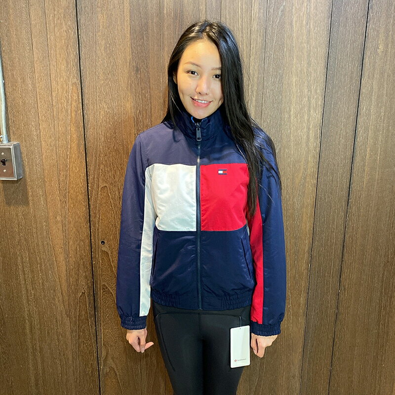 美國百分百【全新真品】Tommy Hilfiger 外套 TH 保暖 風衣 防風 收納帽 雙面穿 寶藍色 綠色 AW11