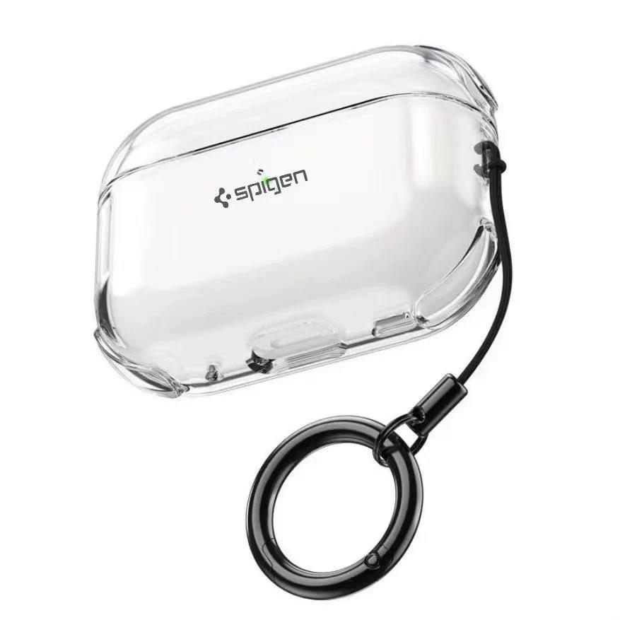 【全球優品匯】spigen耳機殼掛繩氣囊防護適用于Airpods pro2透明耳機套防摔潮牌時尚藍牙耳機保護殼airpods 4/3/2/1代pro