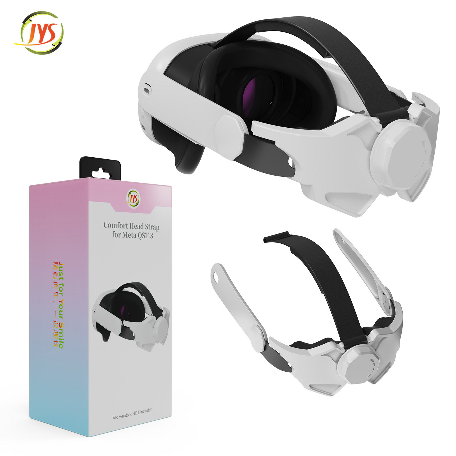 MetaQuest3眼鏡可調節替換頭帶Oculus quest 3VR可多角度調節頭戴
