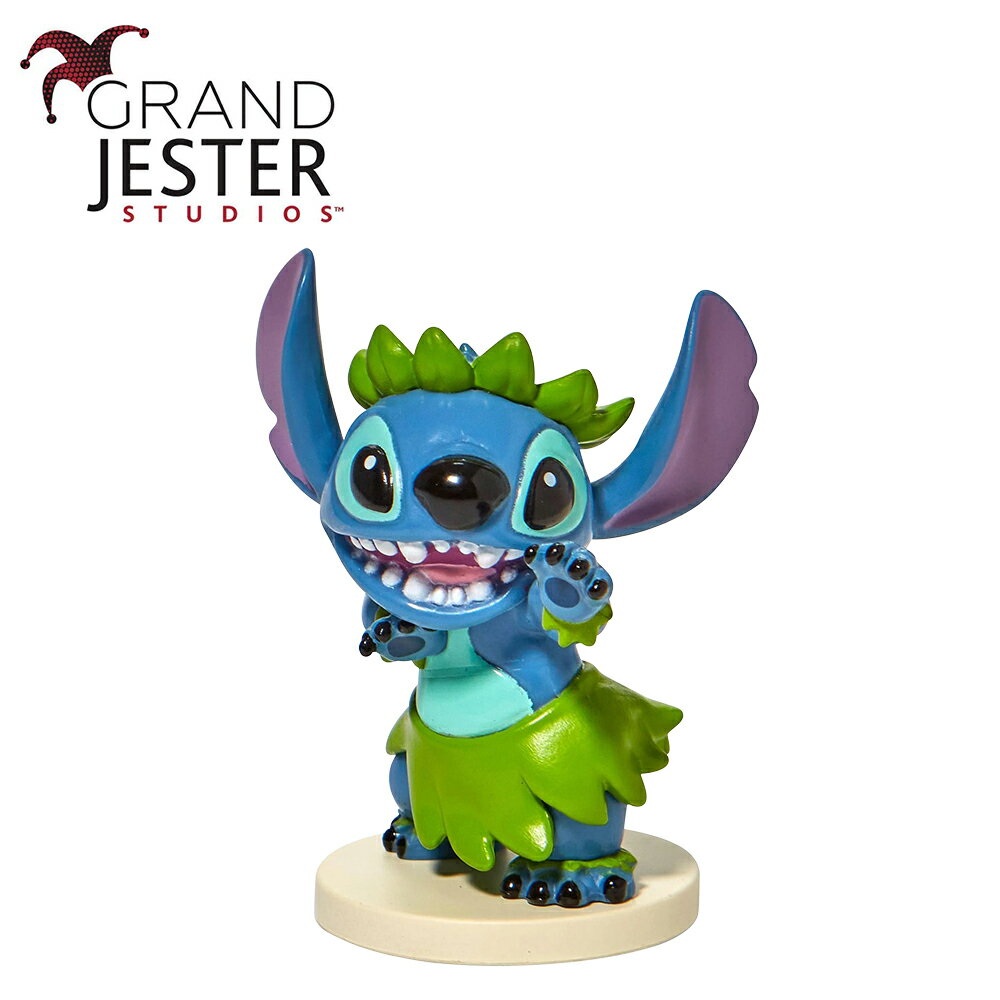 【正版授權】Enesco 史迪奇 草裙舞 塑像 公仔 精品雕塑 星際寶貝 Stitch 迪士尼 Disney - 299980