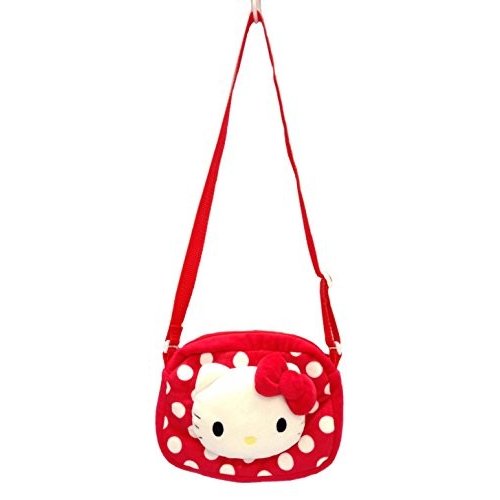 Hello Kitty 方形 斜揹包 紅色 錢包 收納包 三麗鷗 KT 凱蒂貓 日貨 正版授權 J00030216