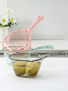 加厚長柄水瓢廚房水漂水勺塑料舀水勺搖水家用勺子水舀子水飄洗澡