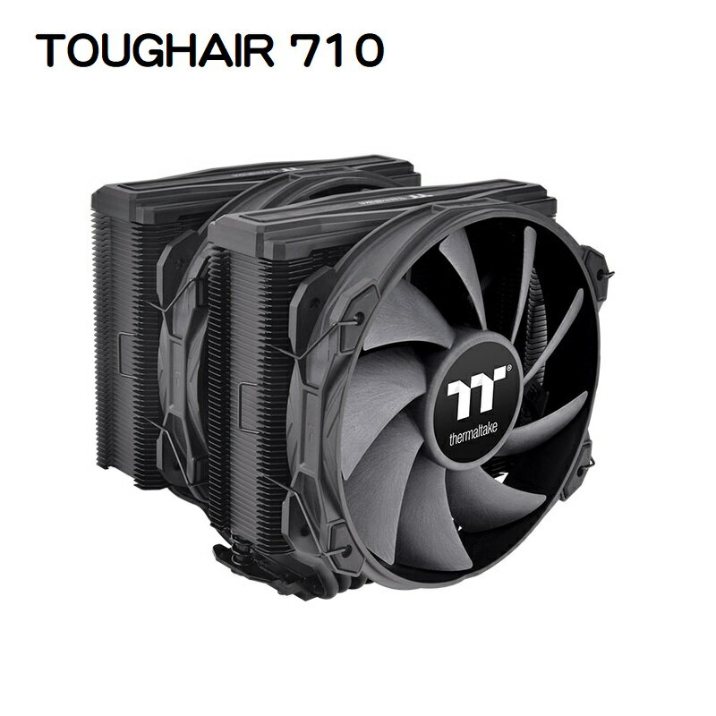 【獨家！最高10%回饋】Thermaltake 曜越 鋼影TOUGHAIR 710 CPU雙塔散熱器 黑化版/CL-P117-CA14BL-A