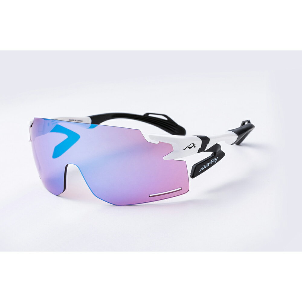 【AirFly】AF301BK-C2 無鼻墊運動太陽眼鏡 經典白/黑