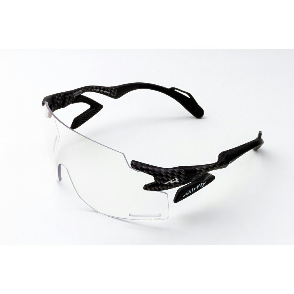 【AirFly】AF301BK-C33 無鼻墊運動太陽眼鏡 霧灰感光變色鏡片 碳纖維卡夢風格