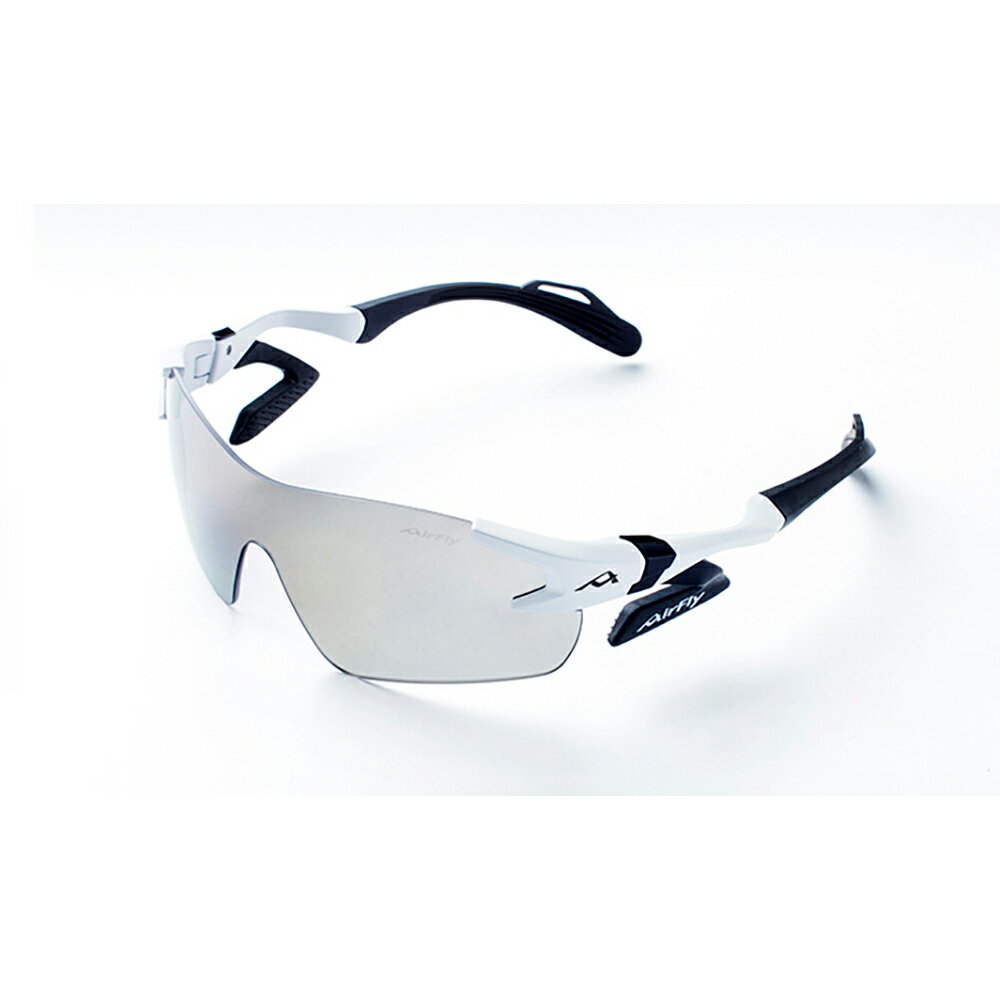 【Airfly】AF301-C2L 無鼻墊運動太陽眼鏡 加大尺寸 經典白/黑