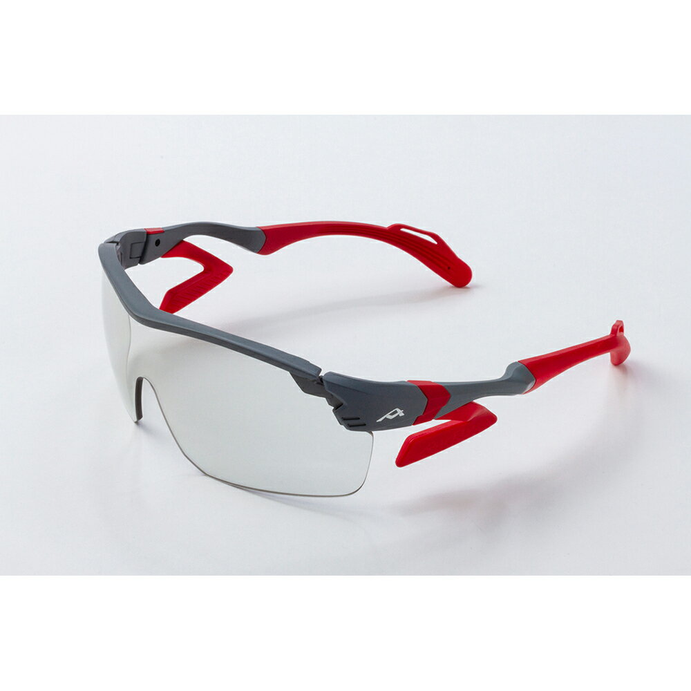 【AirFly】AF305-C1-T 無鼻墊運動太陽眼鏡  灰黑感光變色鏡片 灰/紅