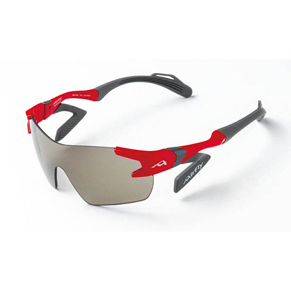 【Airfly】AF901-C4K 無鼻墊運動太陽眼鏡 兒童款 經典紅/灰