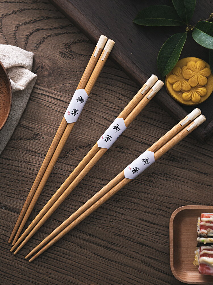 紅木筷子家用高檔實木耐高溫防霉防滑日式筷子尖頭快子單雙單人裝