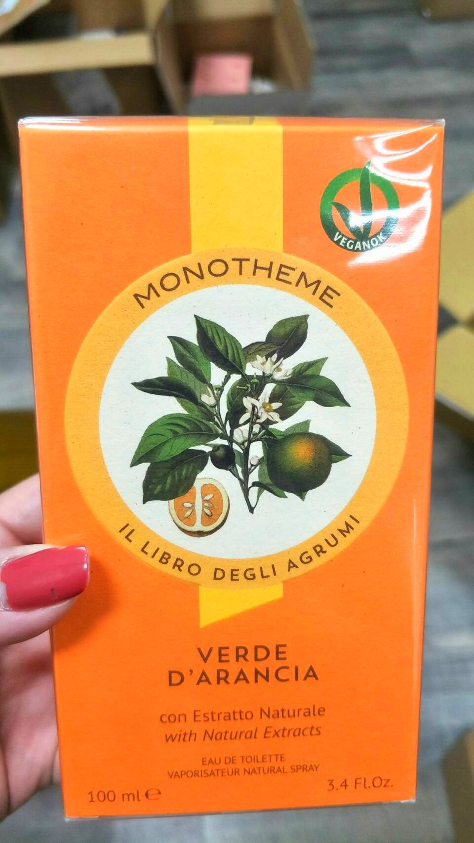 澳洲 代購 義大利 品牌 MONOTHEME 吟遊詩人 VERDE D'ARANCIA 綠橘 女性 淡 香水 100M