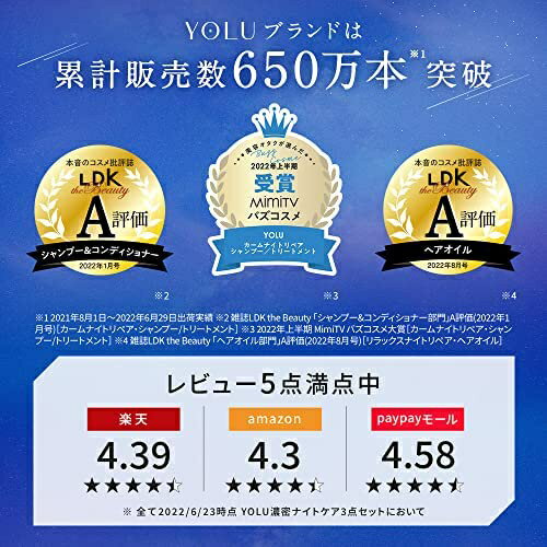🔥部分現貨🔥日本 YOLU 夜間修護 放鬆柔順 洗髮精 護髮乳 髮油 髮膜 靜夜修護 密集 晚間護理 防摩擦 柔順亮澤【小福部屋】 9