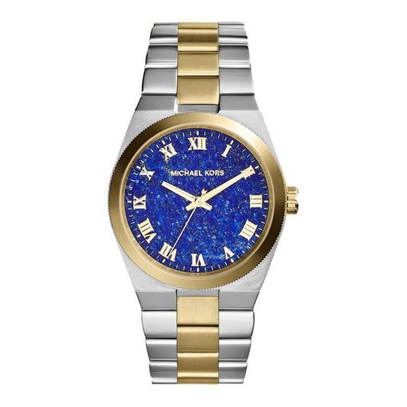 『Marc Jacobs旗艦店』美國代購 Michael Kors 金銀雙色古典羅馬藍時尚腕錶
