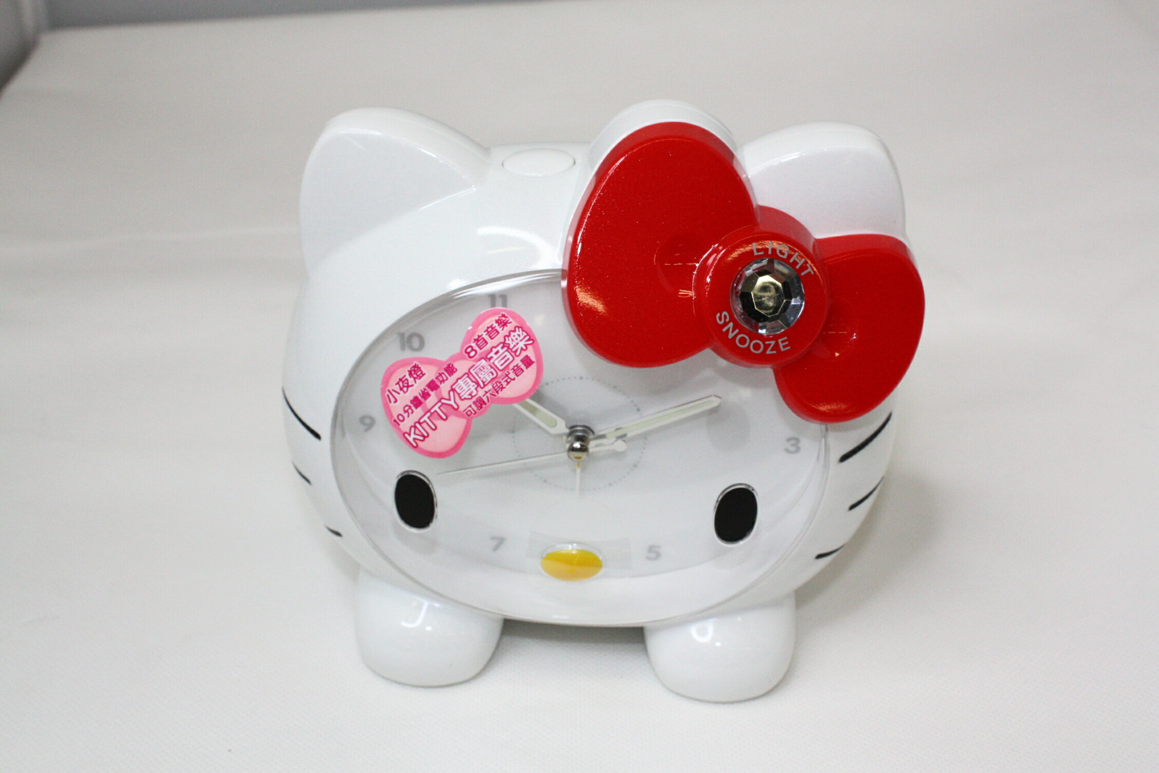 大賀屋 Hello Kitty 鬧鐘 音樂 紅 臺灣製 時鐘 造型鐘 凱蒂貓 三麗鷗 KT 正版 授權 T0001 78