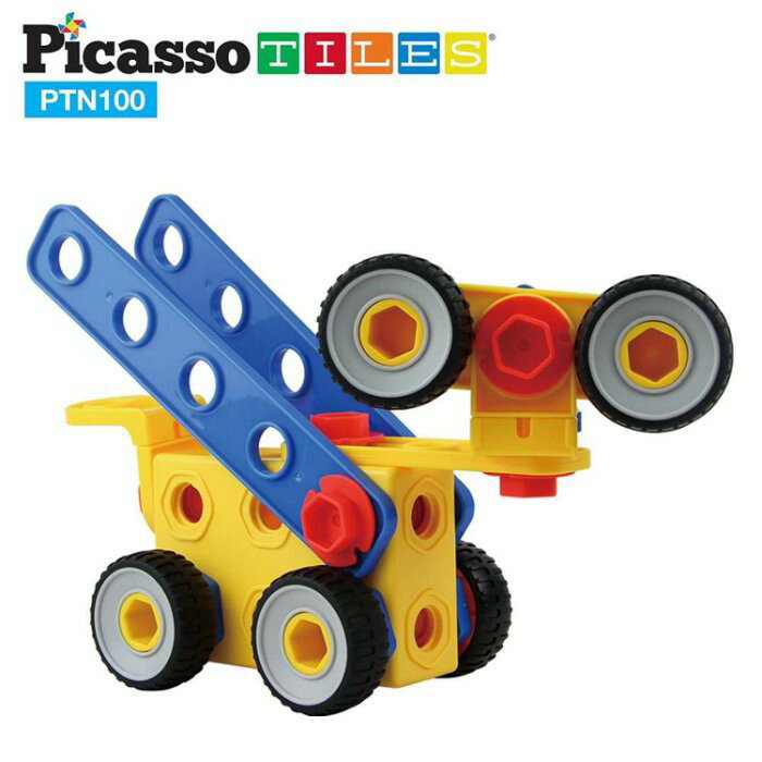 (強強滾)PicassoTiles PTN100 畢卡索STEM+A螺母工匠積木組 玩具 2