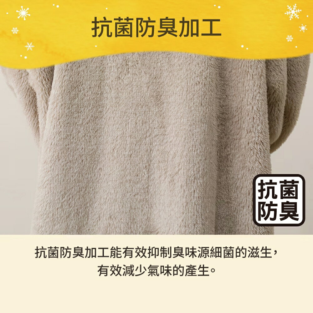 【DECO HOME商品】吸濕發熱 人寵穿戴式毛毯 N WARM KK10 GY 105(DH) NITORI宜得利家居 7