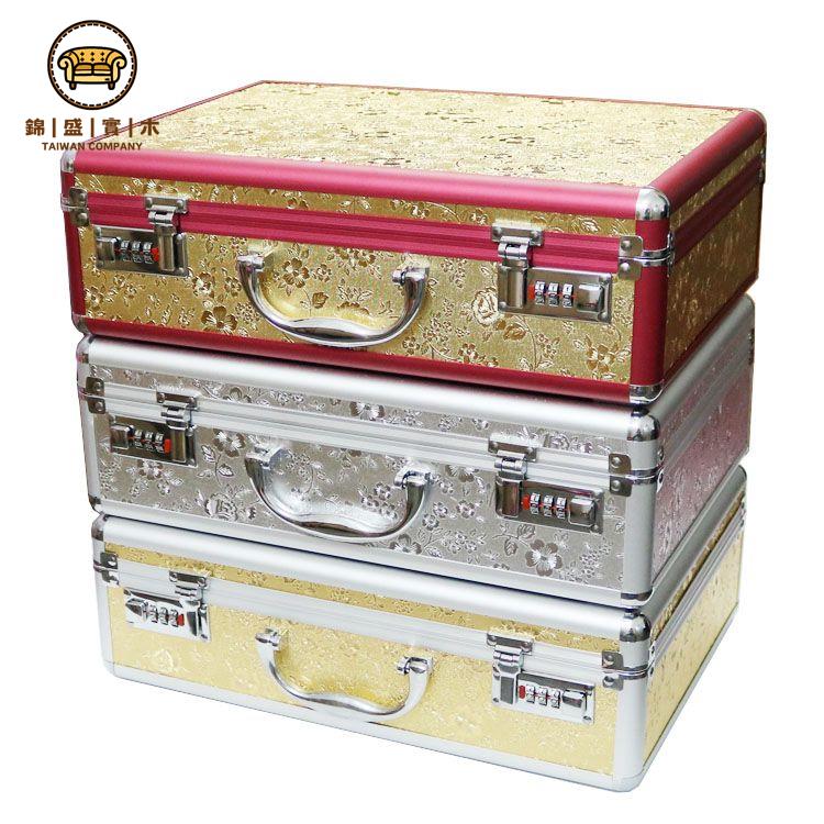 免運 收納箱 鋁合金收納箱 工具箱 新品珠寶玉器鋁合金密碼箱首飾品手提收納箱多層手鐲吊墜包裝盒子工廠現貨 全館折扣 店長優選 j5429