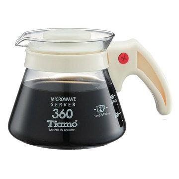 金時代書香咖啡 Tiamo 耐熱玻璃咖啡壺 360cc 通過SGS檢測 HG2294W