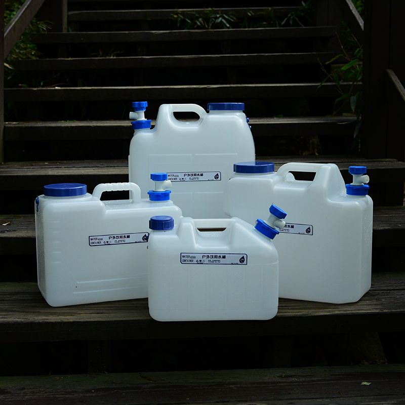 戶外pe純凈水桶 大號塑膠水箱家用帶蓋車載帶龍頭礦泉裝水飲水桶