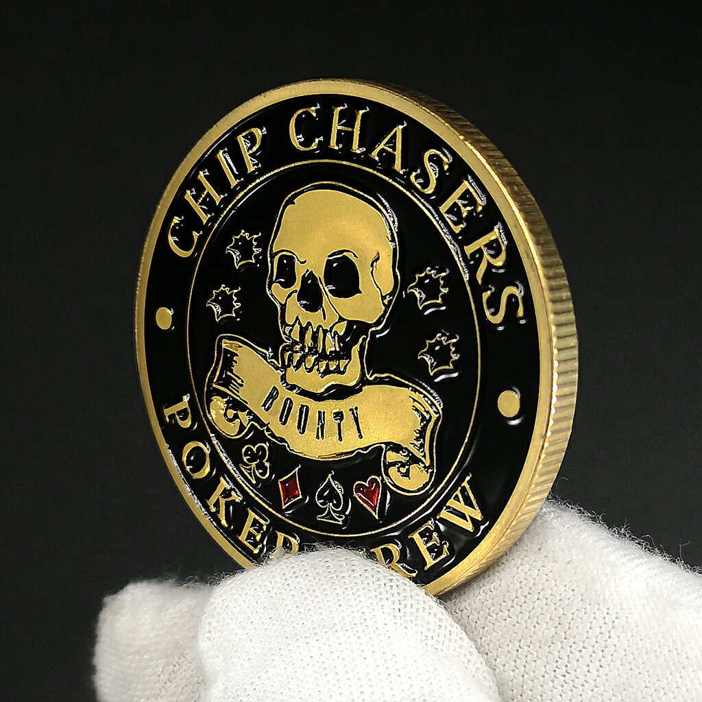 【籌碼獵人】撲克隊賞金硬幣金屬徽章 拉斯維加斯城籌碼紀念章 3