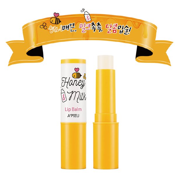 Apieu 蜂蜜牛奶唇部護唇膏 3.3g【櫻桃飾品】【21421】