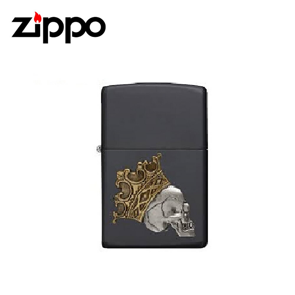 ZIPPO 打火機 王冠骷髏(徽章) 29100