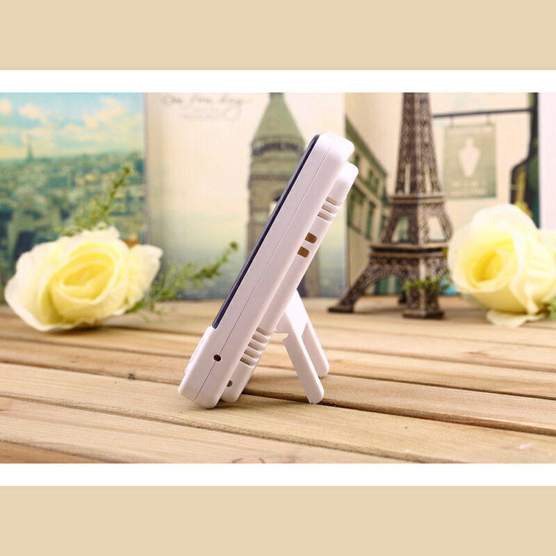 HTC-1溫度計鬧鐘 電子式溫濕度計 可折疊支架 液晶螢幕 LED大屏幕 電子溫度計 濕度計 鬧鐘 電子鐘 溫溼度計 濕 2