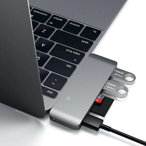 【日本代購】Thunderbolt 3 USB3.0 Type C 集線器，適用於 MacBook USB-C 塢站轉接器，附 Micro SD/TF 讀卡機插槽，適用於 Mac Book Pro USB C 集線器