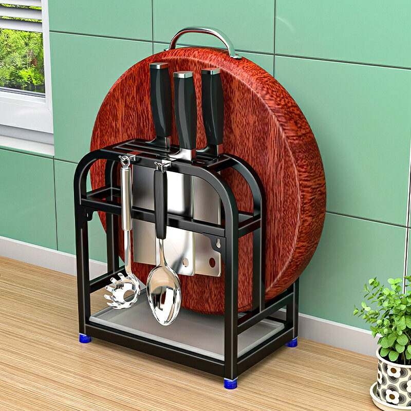 不銹鋼砧板架刀架一體置物架菜板放置架2024新款菜刀粘板案板架