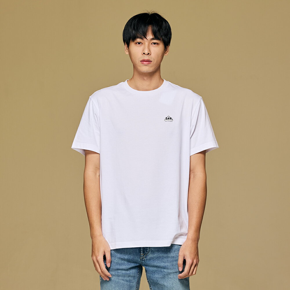 Lee 男款 寬鬆版 胸前三角LOGO 背後大三角LOGO 短袖T恤 | Modern