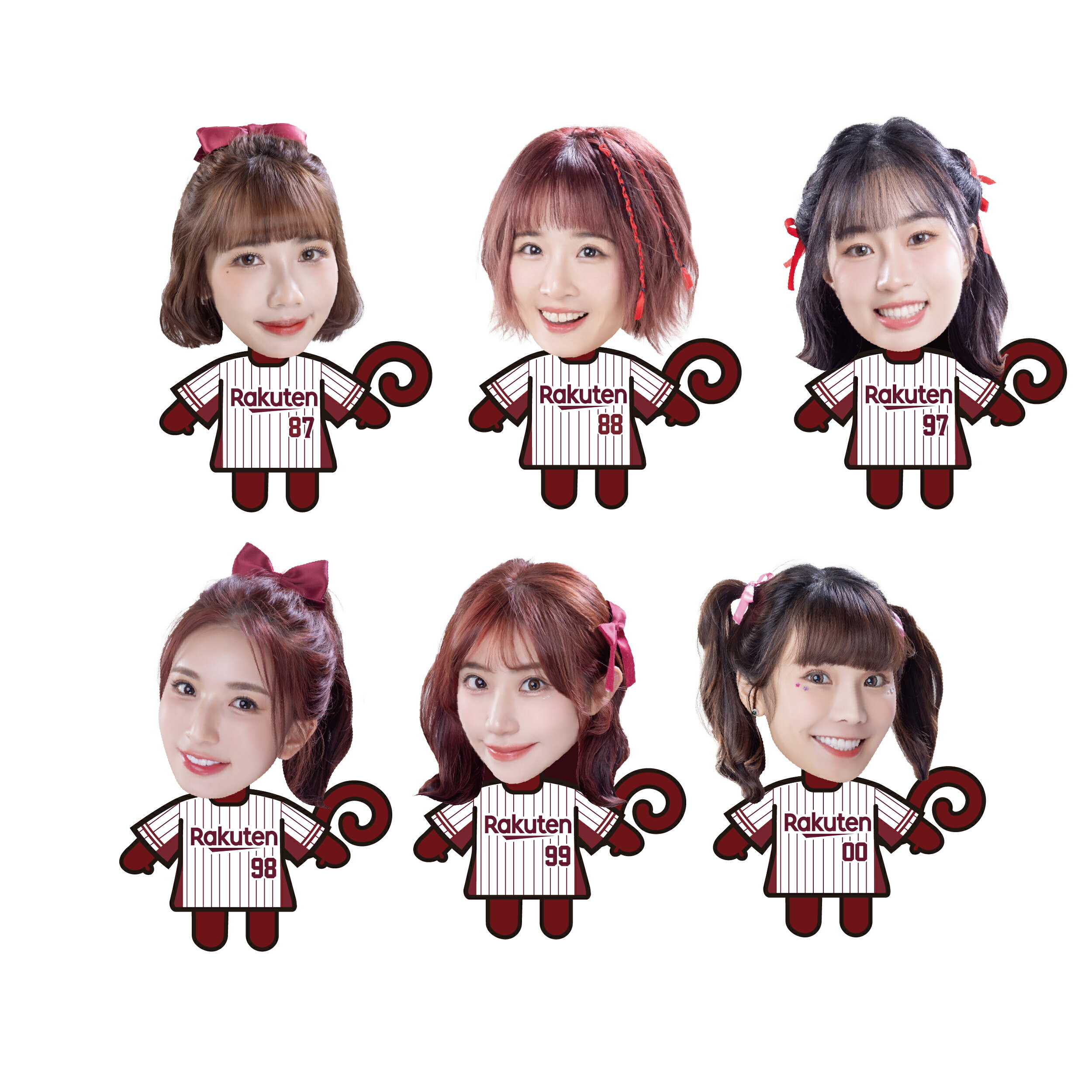 【隨機出貨】大頭猿氣 x 樂天女孩 壓克力鑰匙圈 5