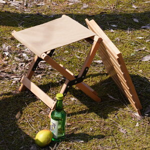 實木折疊凳子便攜式家用櫸木雙用馬扎戶外釣魚椅小板凳小凳子方凳